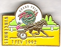 PMU . Grand Prix Pin's Club. Vincennes 1 Fev1992 - Jeux