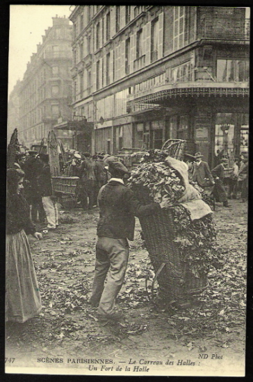 SCENES PARISIENNES. Le Carreau Des Halles: Un Fort De La Halle. - Petits Métiers à Paris