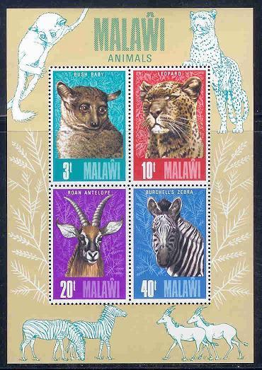 MALAWI 1975 MNH Min.sheet Animals B41 #5241 - Other & Unclassified