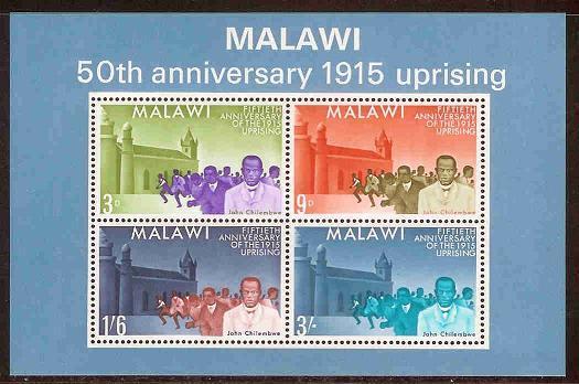 MALAWI 1965 MNH Min.sheet Uprising B3 #5203 - Malawi (1964-...)