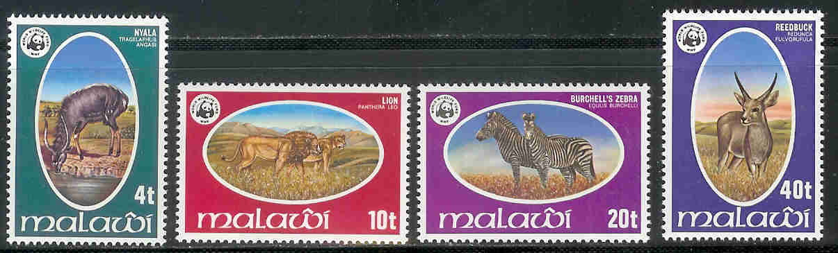 MALAWI 1978 MNH Stamps W.W.F. Animals 297-300 #4570 - Other & Unclassified