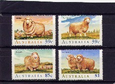 Australie 1989 Yvertn° 1107-10 *** MNH Cote 7,25 Euro Faune Sheep - Neufs