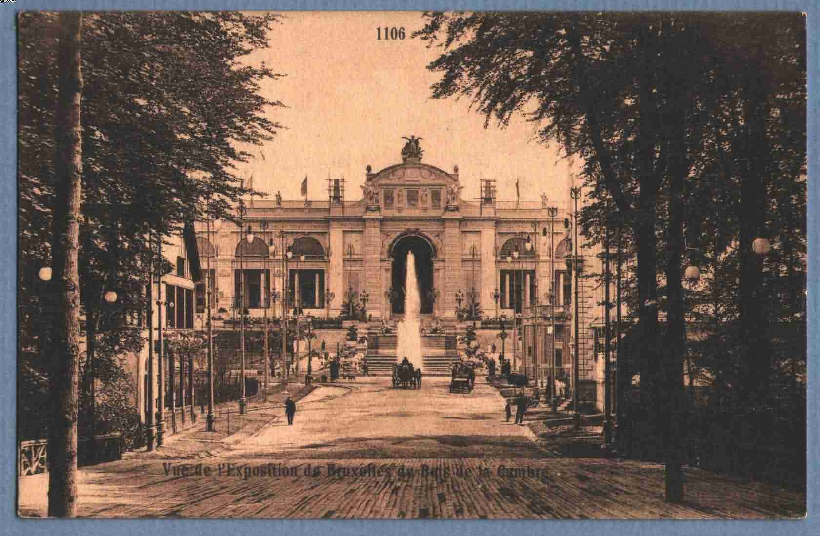 ** BRUXELLES - BRUSSEL ** Exposition 1910 (Vue De L'expo De Bruxelles Du Bois De La Cambre), Zicht Op Expo Vanuit Bos - Bruxelles La Nuit