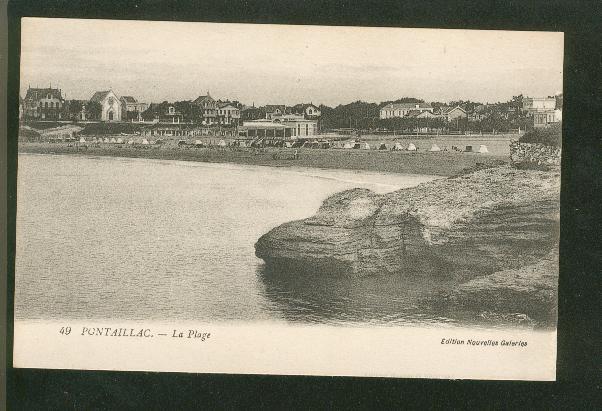 Pontaillac. La Plage. LEVY, Fils & Cie, Paris. - Pont-l'Abbé-d'Arnoult