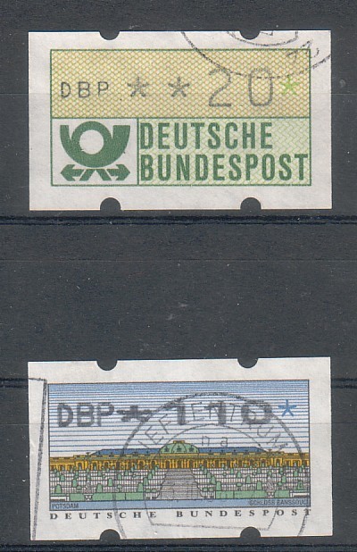 Lot Distributeurs - Allemagne - Cote 3,50 (2) - Timbres De Distributeurs [ATM]