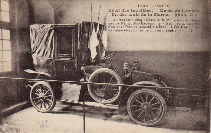 N°1495 PARIS Hotel Des Invalides Musee De L Armee Un Des Taxis De La Marne 2862 G7 - Taxis & Cabs