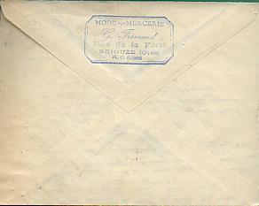 France Tp Gandon 886 Seul / Jolie Lettre Obl CAD 3-2-1954 Briouze Orne - 1945-54 Marianne (Gandon)