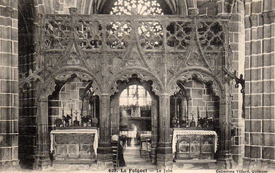 29 LE FOLGOET Le Jubé, Intérieur D´ église, Ed Villard 628, 191? - Le Folgoët