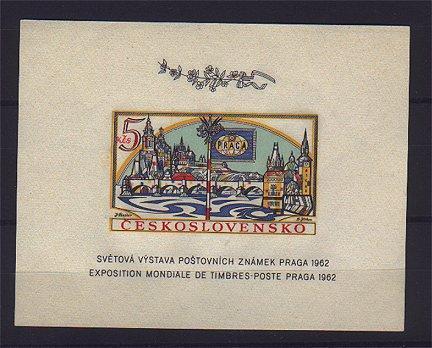 CZECHOSLOVAKIA IMPERF Souvenir Sheet Praga 1962 NH! - Hojas Bloque