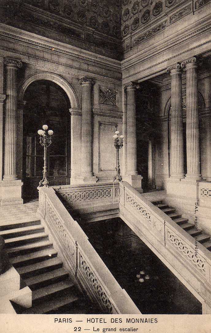 75 PARIS HOTEL DES MONNAIES D.A.L. 22 Le Grand Escalier, 191? - Industrie