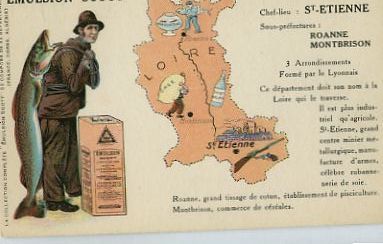 Carte Géographique De LOIRE - émulsion SCOTT - Autres & Non Classés