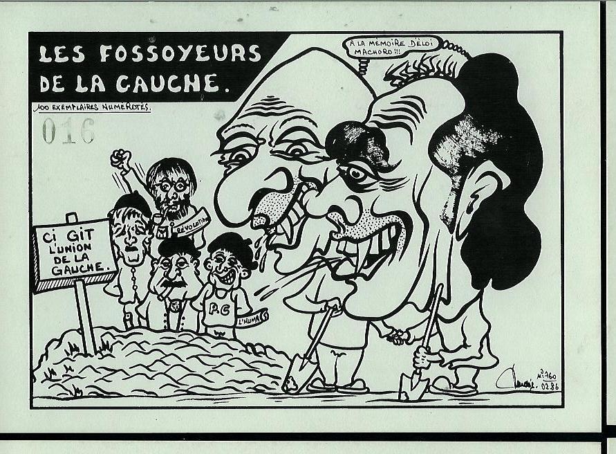 CP LARDIE - N°760 - LES FOSSOYEURS DE LA GAUCHE - 02/1986 - 100 Exemplaires - Lardie