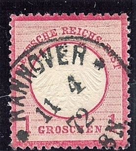Allemagne Empire N°4 Oblitéré HANNOVER 11/4/1872 8N - Gebraucht