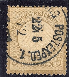 Allemagne Empire N°6 Oblitéré POSTEXPED.1.  22/5/1872 - Gebraucht