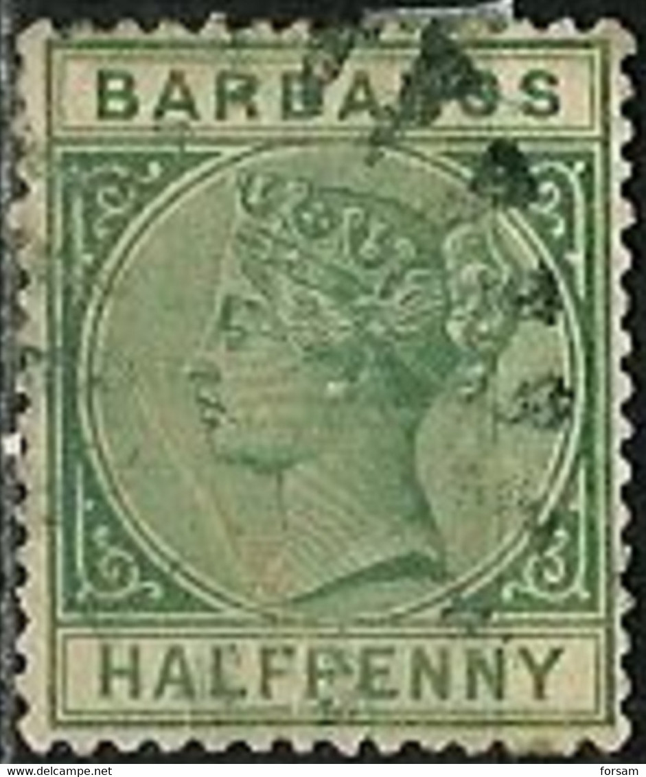 BARBADOS..1882/1886..Michel # 32..used. - Barbades (...-1966)