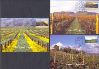 (5) Australia Maxi Cards 1992 - Vineyard Regions - Cartes-Maximum (CM)