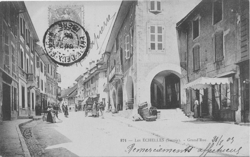 73 Carte  Les échelles Grand´rue      Belle Animation    Belle Carte - Les Echelles