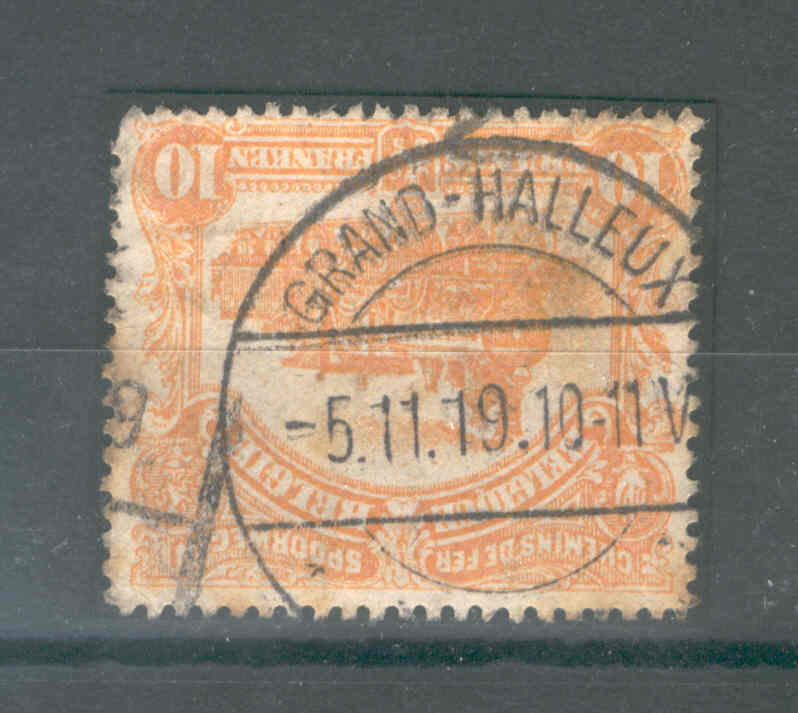 Timbre Chemin De Fer Cachet De FORTUNE 1919 Type Allemand GRAND HALLEUX  --  3/051 - Autres & Non Classés