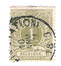 Belgique - 1884 - COB 42 - Oblit. - 1869-1888 Lion Couché