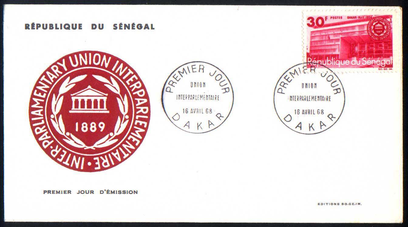 FDC Du Sénégal.(1968) Union Parlementaire - Autres & Non Classés