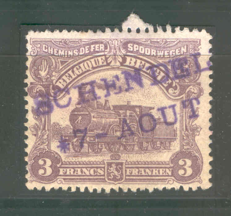 Timbre Chemin De Fer Cachet De FORTUNE 1919 Griffe SCHENDEL(BEKE)  --  3/098 - Autres & Non Classés