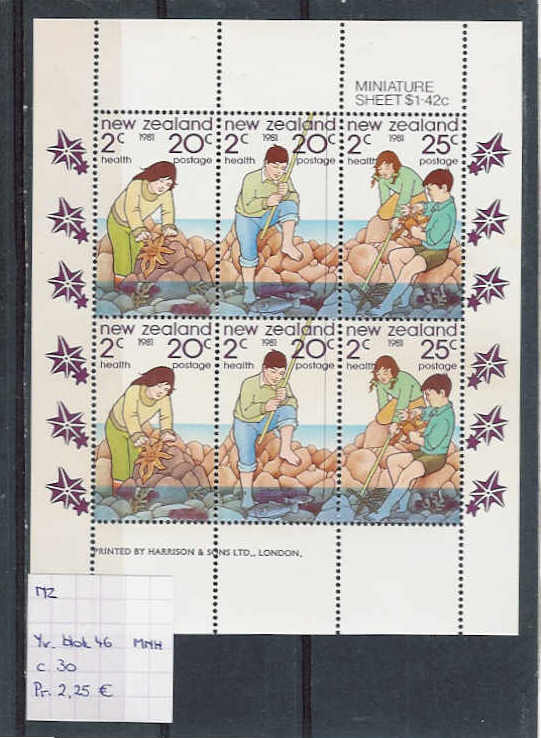 New Zealand Yv. Bloc 46 MNH - Blocks & Sheetlets