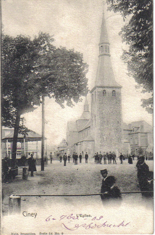 CINEY     L´ Eglise  -  Nels Serie 54 No 9  -  Kiosque - Ciney