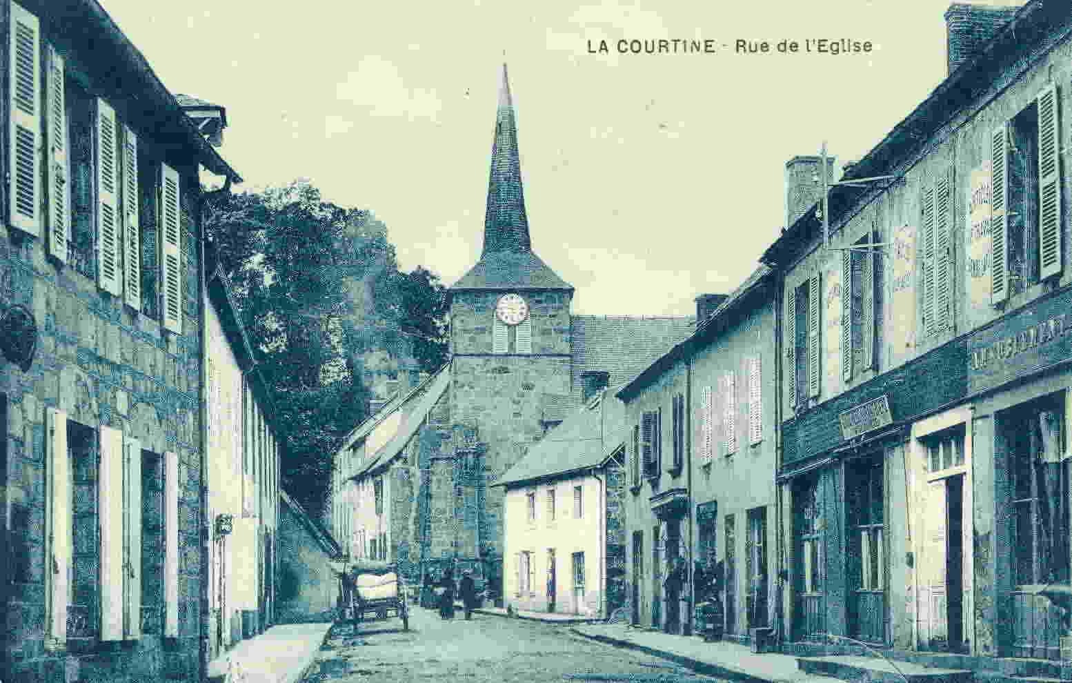 LA COURTINE - Rue De L'Eglise - La Courtine