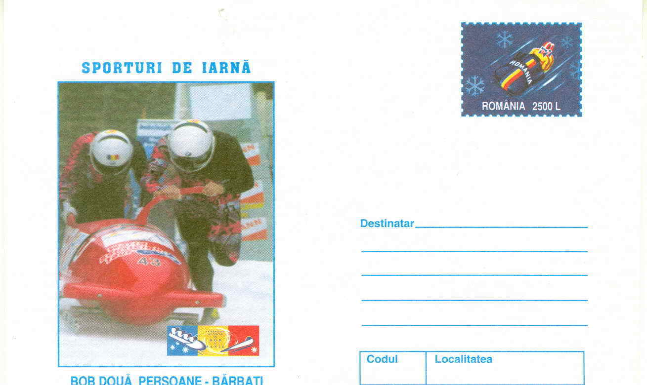 BOBSLEIGH ENTIER POSTAL ROUMANIE SPORTS D'HIVER - Wintersport (Sonstige)