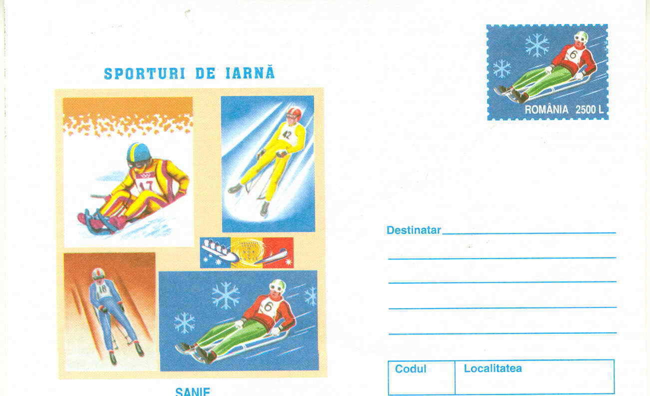 LUGE ENTIER POSTAL ROUMANIE SPORTS D´HIVER - Winter (Varia)