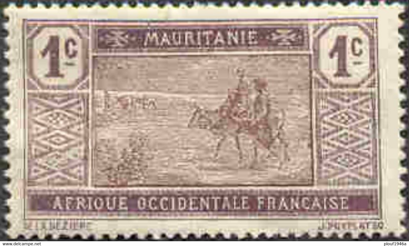 Pays : 321 (Mauritanie : Colonie Française)  Yvert Et Tellier N° :   17 (*) - Ongebruikt