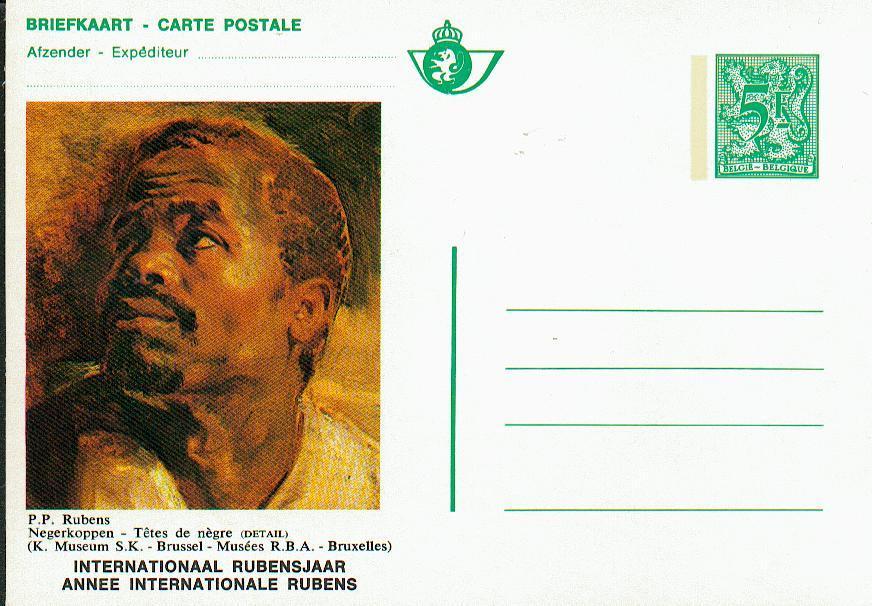 40010 - Carte Postale - Ca Bk 10 - Année Internationale P.P Rubens - Têtes De Nègre - Cartoline Illustrate (1971-2014) [BK]