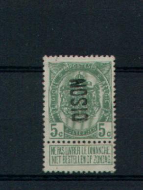 83  Met Naamstempel DISON  (a 72) - 1893-1907 Armoiries