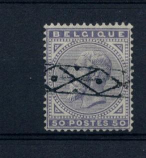 41 (o) Met Rolstempel (a25%) (M329) - 1883 Leopoldo II
