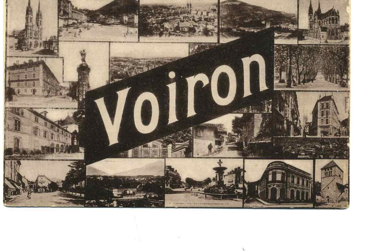 38- VOIRON -  16 Mini-vues En Une Carte - Voiron