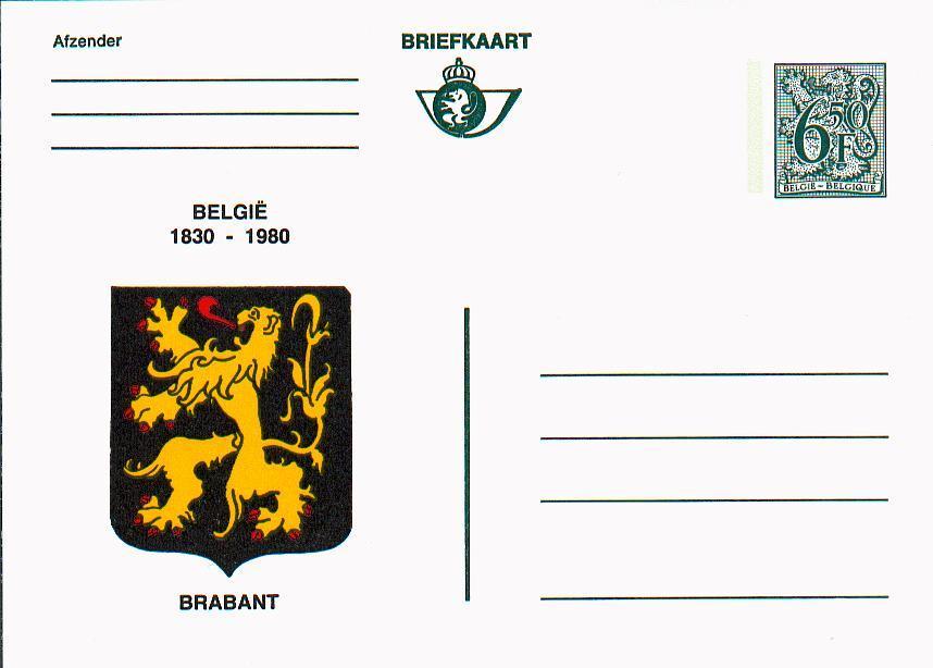 40016 - Carte Postale - Ca Bk 16 - 150ème Anniversaire De L´indépendance De La Belgique - Brabant - Néerlandais - Cartoline Illustrate (1971-2014) [BK]