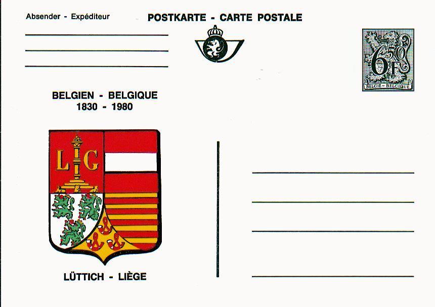 40023 - Carte Ca Bk 23 - 150ème Anniversaire De L´indépendance De La Belgique -  Liège - Allemand Et Français - Geïllustreerde Briefkaarten (1971-2014) [BK]