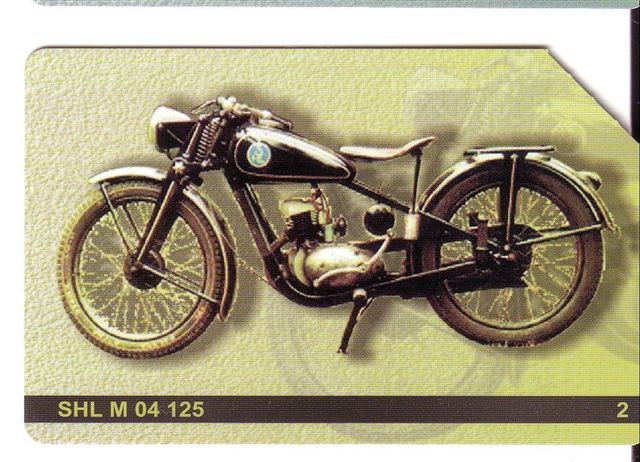 SHL M 04 125  MOTORCYCLE ( Poland Card ) ** Motorbike - Motor-bike – Motor Cycle - Moto - Motocyclette - Polonia