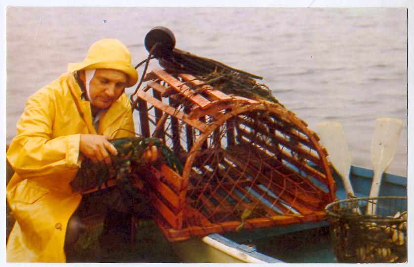 PECHE. New England Coast Fisherman With The Prize Oh His Catch. The Delectable Lobster. - Visvangst