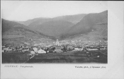 01 Oyonnax Vue Générale Carte Nuage - Oyonnax