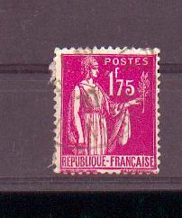 France - N° 289 ° - Cote 0,50 € (0,10 €) - 1932-39 Peace