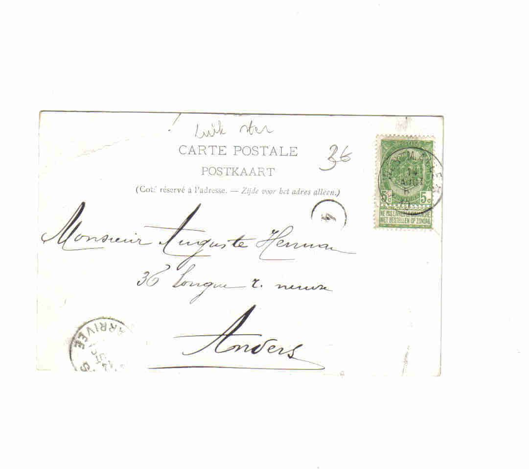 Aywaille Chateau Des Quatre Fils Aymond Sterzegel  1910 - Aywaille