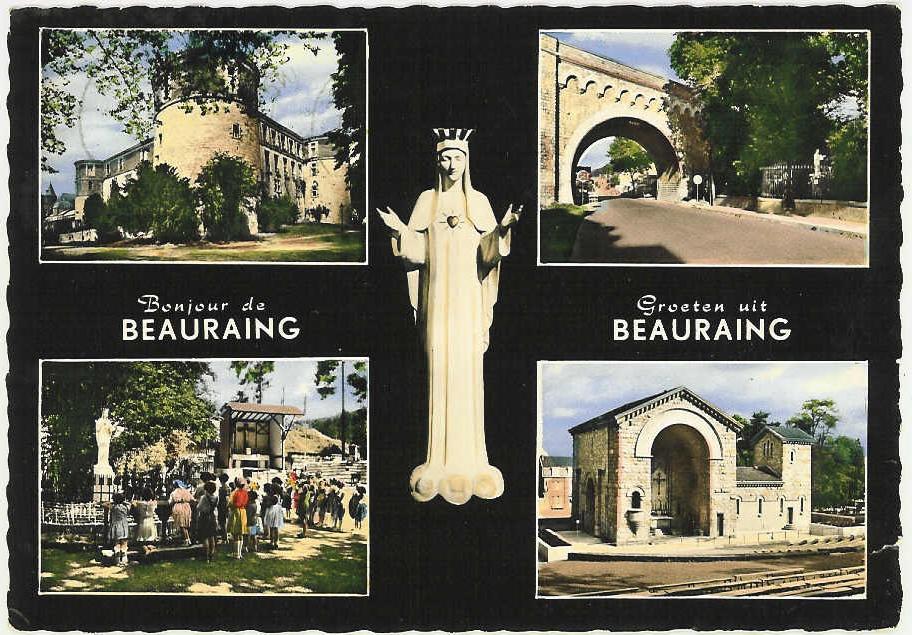 B037 Bonjour De BEAURAING - 4 Vues + Statue Notre Dame - Beauraing