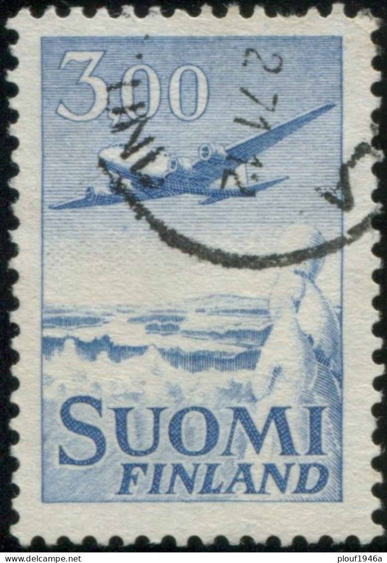 Pays : 187,1 (Finlande : République)  Yvert Et Tellier N° :  Aé   9 (o); Michel FI 579xIIb - Usados