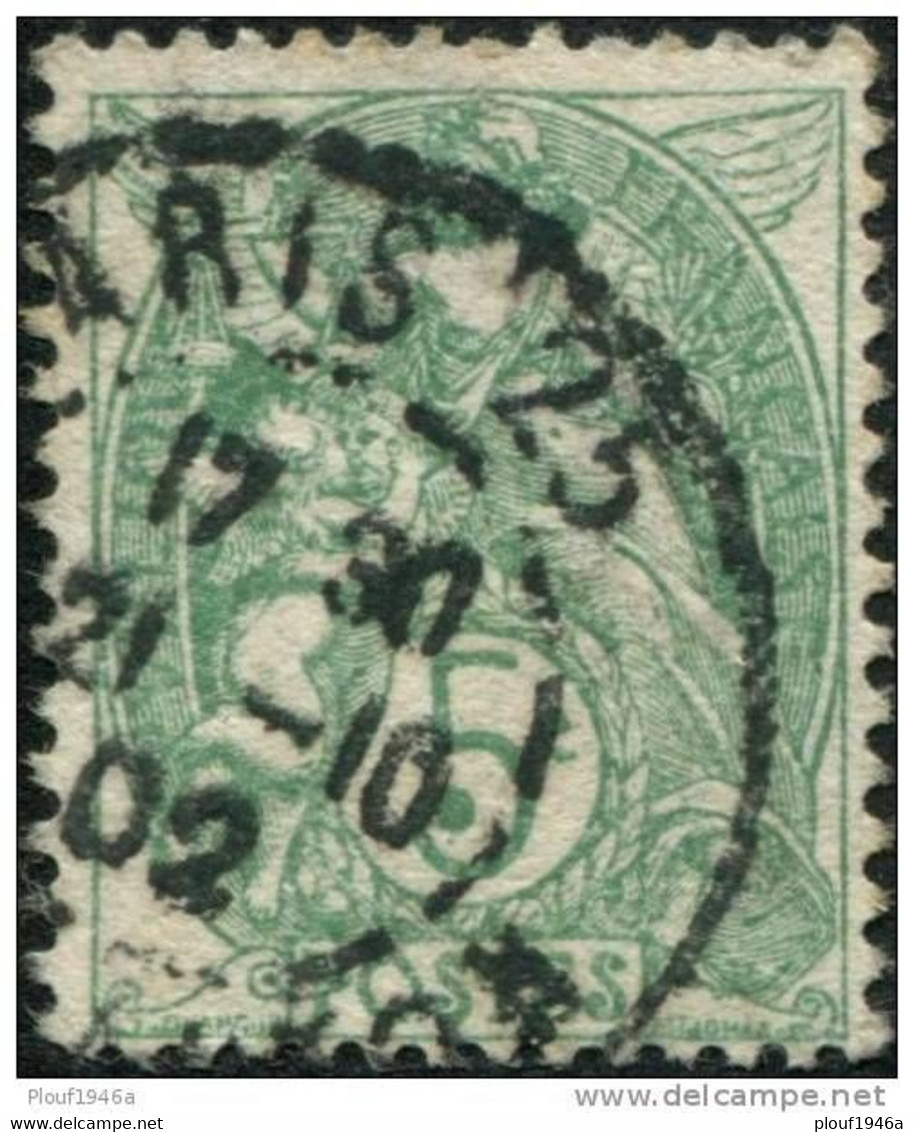 Pays : 189,03 (France : 3e République)  Yvert Et Tellier N° :  111 C (o) - 1900-29 Blanc