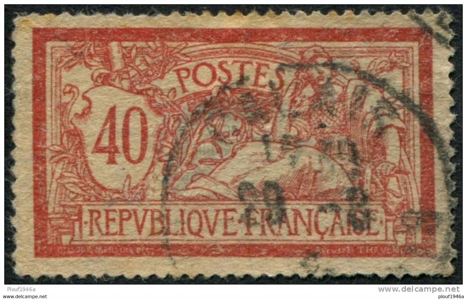 Pays : 189,03 (France : 3e République)  Yvert Et Tellier N° :  119 D (o) - 1900-27 Merson