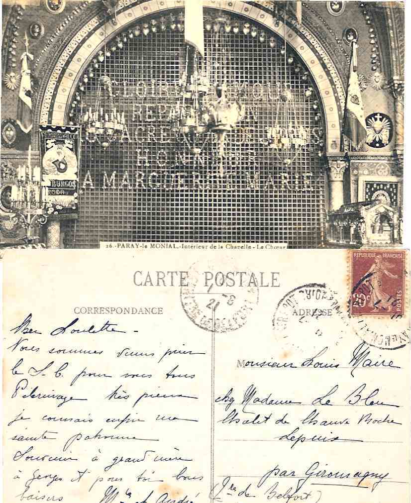 N°139 Voir Affranchissement 1/8/1921 - Storia Postale