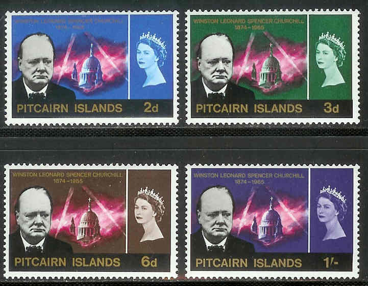 PITCAIRN 1966 MNH Stamp(s) Winston Churchill 56-59 #4711 - Sir Winston Churchill