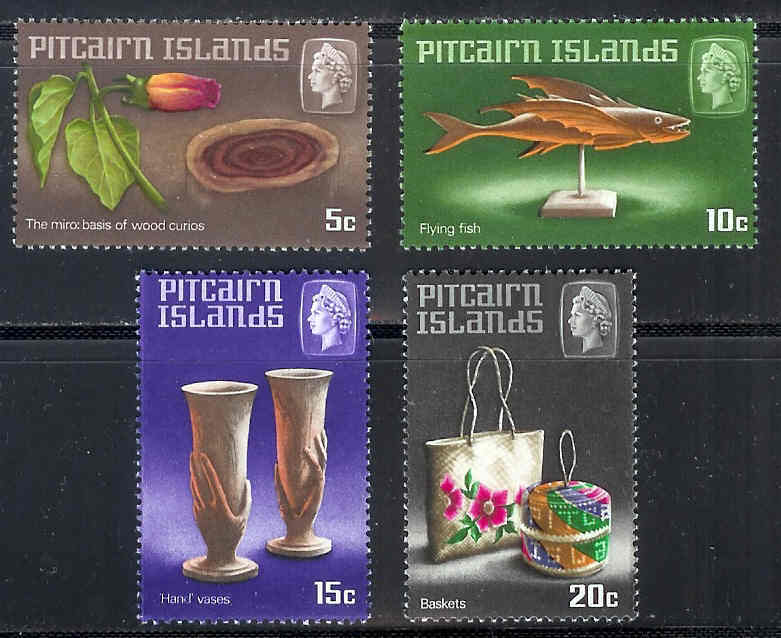 PITCAIRN 1968 Hinged Stamp(s) Handicrafts 91-94 #4719 - Other & Unclassified