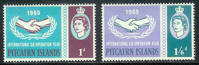 PITCAIRN 1965 MNH Stamp(s) Intern. Co-op. 54-55 #4710 - Autres & Non Classés